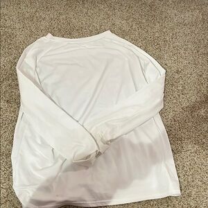 Cream Long Sleeve Crew Neck Sweatshirt